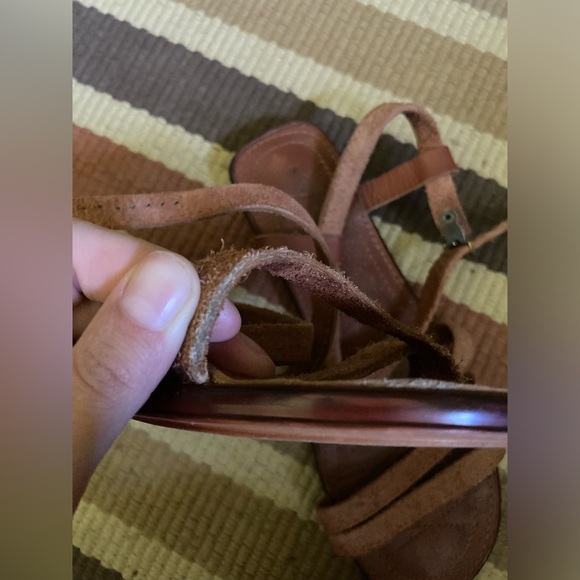 Vintage leather sandals real leather - Picture 7 of 8